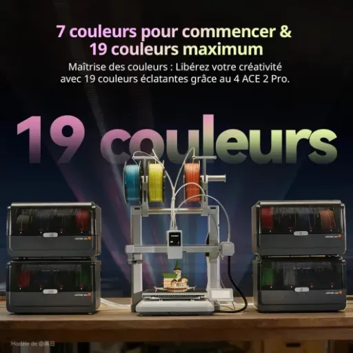 Test Anycubic Kobra X Combo : la multi-couleur rapide qui veut remplacer ton print farm maison