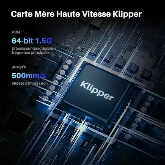 Neptune 4 Max Imprimante 3D, 500mm/s imprimante 3D FDM à Haute Vitesse avec buse Haute température, nivellement Automatique et extrudeuse Direct Drive, 420x420x480mm Format d'impression