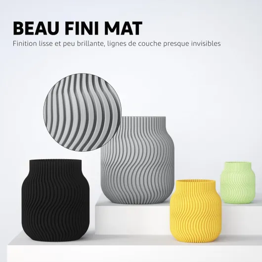 Pack de 8 Bobines de Filament PLA MAT 250g 1,75 mm, 8 Couleurs de Filaments pour Imprimante 3D Précision Dimensionnelle +/- 0,02 mm, 8 Bobines de 250g, Multicolore 1 Multicolore 1 250g*8 250g*8